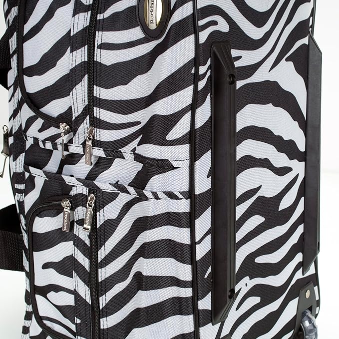 Rockland Rolling Duffel Bag, Black, 22"