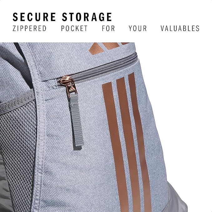 adidas Alliance Sackpack – Drawstring Backpack for Sports, Small Gym Bag