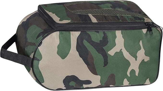 Shoe Bag Waterproof Sports Golf Boot Bag | Odor-Resistant Gym Kit Organiser Storage | Hiking Travel Dust-Proof Storage Bag for Wellington, Cowboy, Football, Rugby, Cricket Shoe (Green Camo)