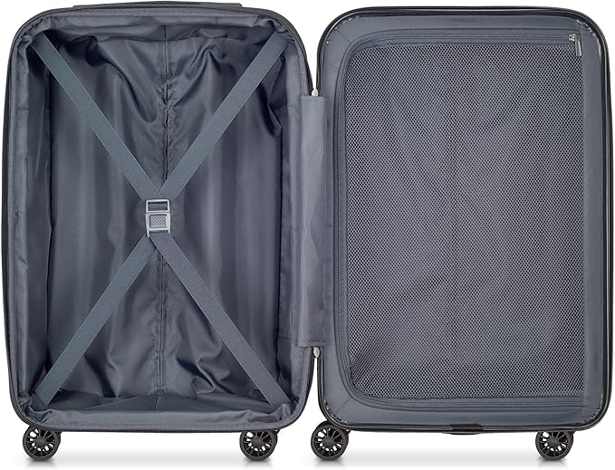 DELSEY PARIS Helium Aero Hardside Expandable Luggage with Spinner Wheels, Blue Cobalt, Carry-On Plus 21 Inch