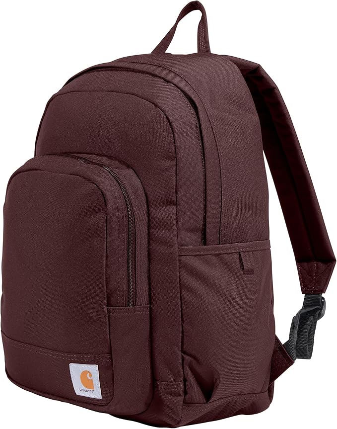 Carhartt 25L Classic Laptop Backpack, Durable Water-Resistant Pack W/ 15" Laptop Sleeve and Multiple Organizational Compartments, PFAS Free, Port