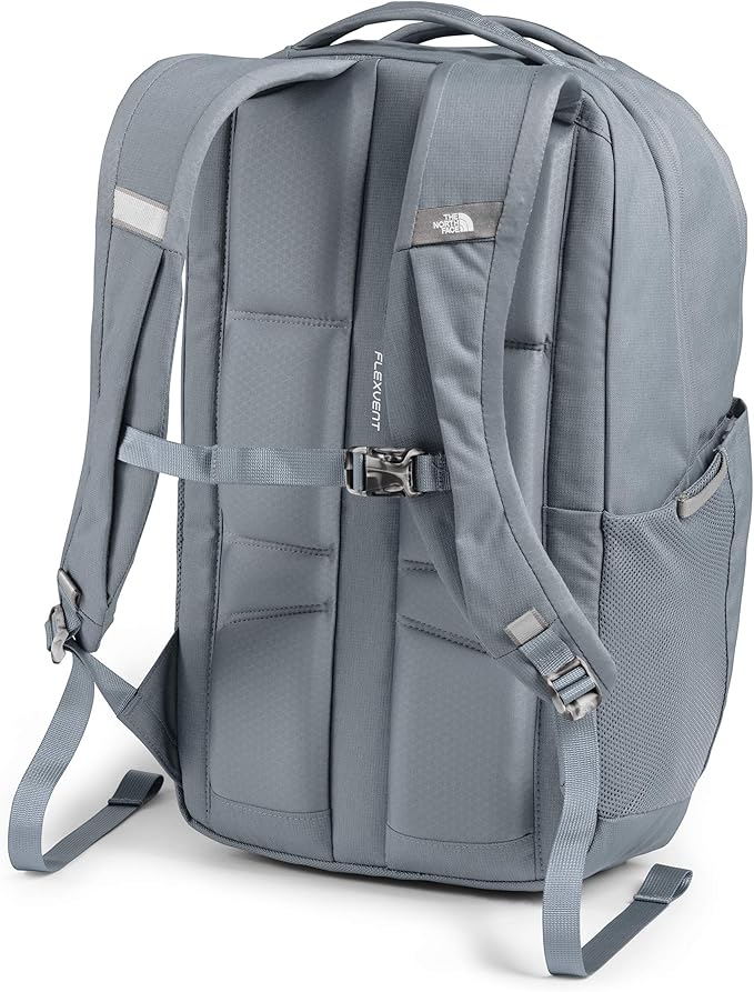 THE NORTH FACE Vault Everyday Laptop Backpack | Commuter Travel Bag with Water-Repellent Finish, Spacious Main Compartment, Mid Grey Dark Heather/TNF Black, OS