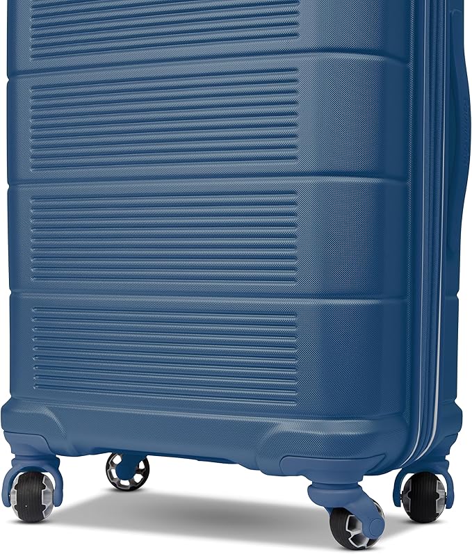 American Tourister Stratum 2.0 Expandable Hardside Luggage with Spinner Wheels, 2-Piece Set 20/28, Blue