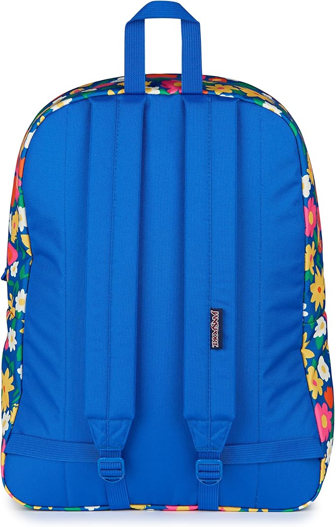 JanSport SuperBreak One Backpack - Durable, Lightweight Bag with 1 Main Compartment, Front Utility Pocket with Built-in Organizer, Premium Backpack, Flower Market
