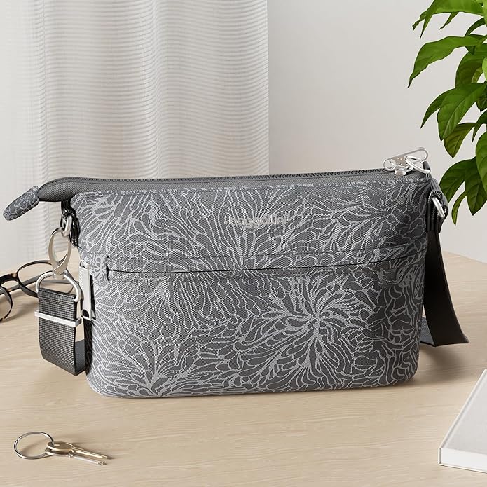 Baggallini womens Securtex Anti-theft Memento Crossbody Bag