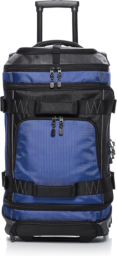 Amazon Basics Ripstop Wheeled Duffel, 30 Inch - Blue