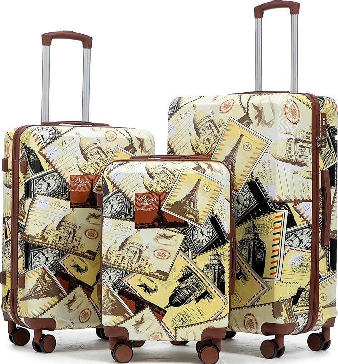 Luggage Set, Hardside Lightweight Suit case with Spinner Wheels