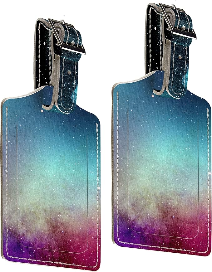 4 Pack Luggage Tag for Suitcases TSA Approved, Leather Suitcase Tags Identifiers, Cute Bag Name Travel Tags ID Labels for Women Men Cruise Airport Luggage Travel Essentials by Sodsay