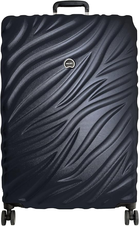 DELSEY PARIS Alexis Durable Hardside Luggage Set, Expandable & Lightweight 4-Wheel Spinners, Easy Grip handles for Smooth Journeys, TSA-Lock Incorporated, Men and Women, Navy, 2-Piece Set (21"/29")