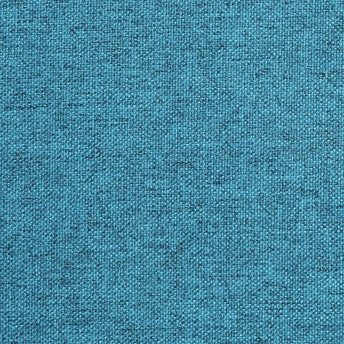AAAAAcessories D-Shaped Chair Cushions, 2" Thick Dining Chair Pads with Ties and Removable, Machine-Washable Cover, 17" x 16", Set of 2, Teal