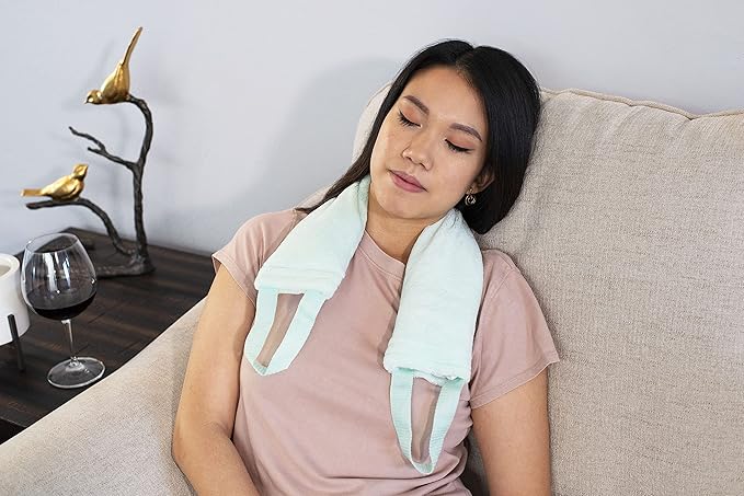 DreamTime Comfort Neck Wrap Soothing Aromatherapy Perfect for Pain Relief Lavender and Peppermint, Green, 1 Count