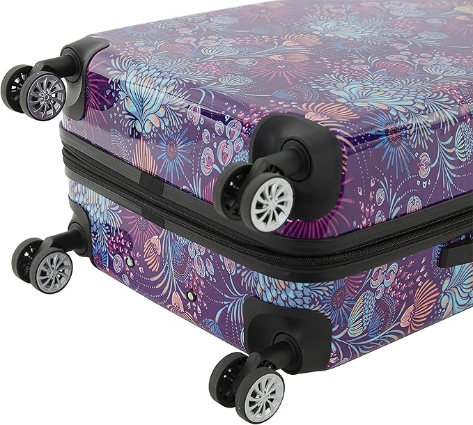 Travelers Club Unisex Bella Caronia Deluxe 20", 3 Piece, or 7 Piece Luggage & Travel Accessories Set Jardin