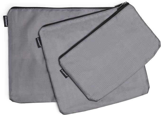 Brookstone Packing Cubes - 6 Piece Compression Packing Cubes for Travel Essentials - Luggage Sets Cube Storage Organizer Bags, Size One Size, Dark Grey