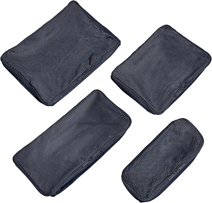 Away Insider Packing Cubes Set of 4 – Lightweight Travel Organizers for Luggage, Suitcases & Carry-On Bags, Navy Blue