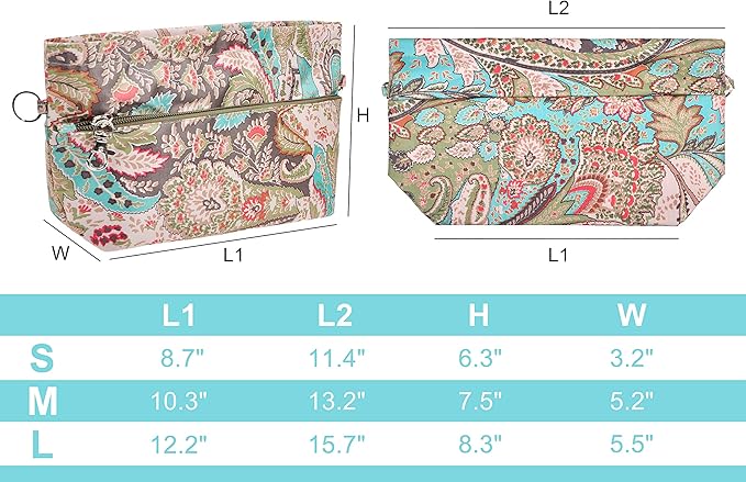 Vercord Handbag Purse Tote Pocketbook Organizer Insert Zipper Closure 11 Pockets 3 Sizes Many Colors
