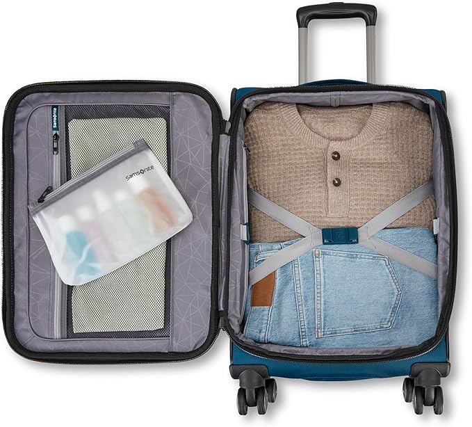 Samsonite Ascella 4 Carry-On Luggage - Cerulean Blue
