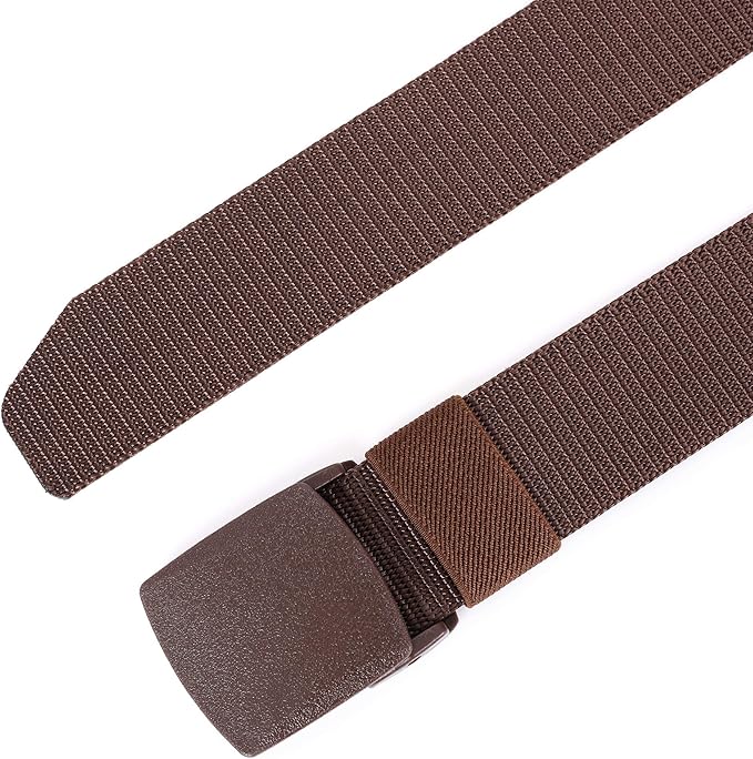 Mile High Life Nylon Web Belt Outdoor Military Belt With TSA Safe Plastic Buckle Belt