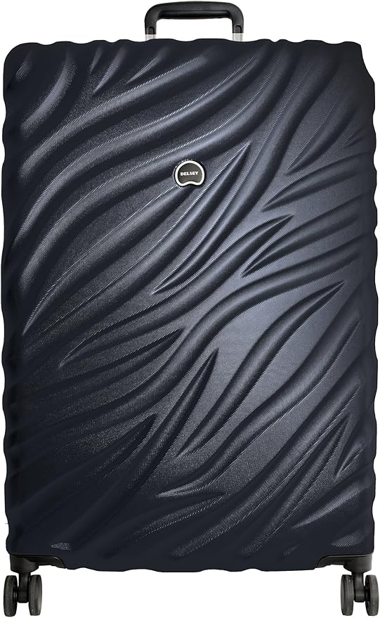 Delsey Alexis Lightweight Luggage Set 3 Piece, Double Wheel Hardshell Suitcases, Expandable Spinner Suitcase with TSA Lock and Carry On