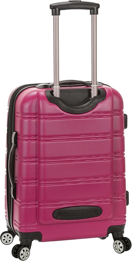 Rockland Melbourne Hardside Expandable Spinner Wheel Luggage, Magenta, Carry-On 20-Inch