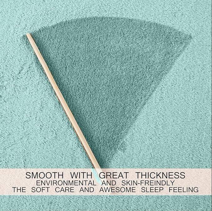 Soft King Size Blanket for All Season Warm Fuzzy Microplush Lightweight Thermal Fleece Summer Autumn Fall Winter Spring Blankets for King Calking Bed Couch Sofa,90x108 Inches,Sage Green