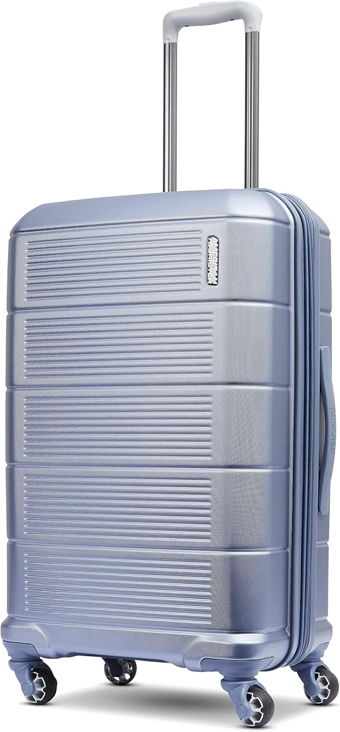 American Tourister Stratum 2.0 Expandable Hardside Luggage with Spinner Wheels, 24" SPINNER, Slate Blue