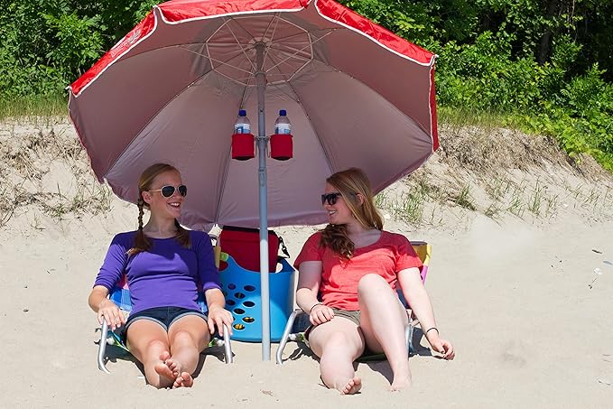 Wondershade Ultimate Portable Sun Shade Umbrella – Lightweight Adjustable Outdoor Patio & Beach Umbrella with Tripod Base (Blue)