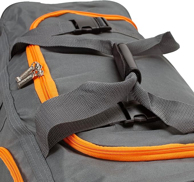 Rockland Rolling Duffel Bag, Black, 22"