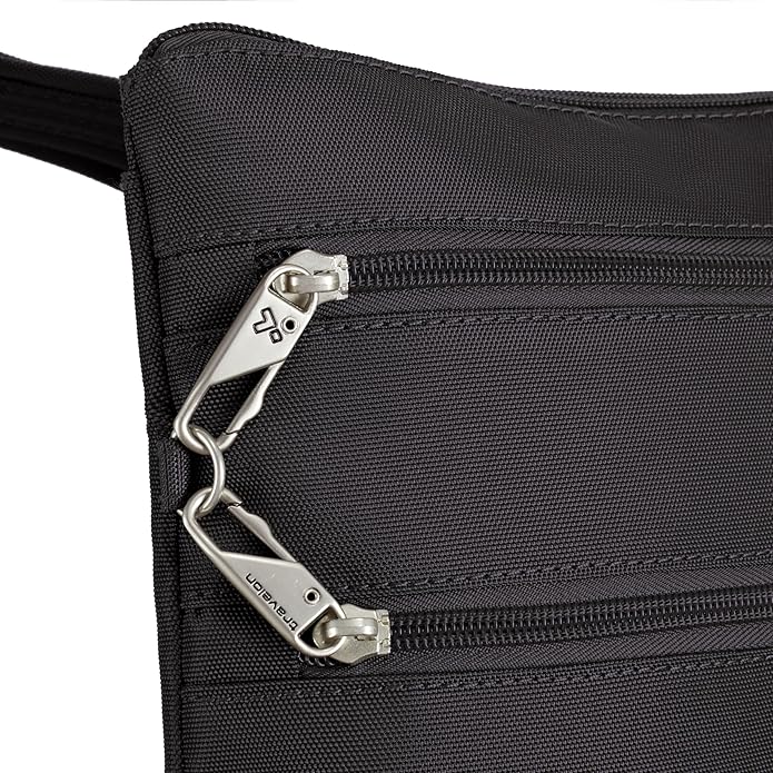 Travelon Anti-theft Classic Slim Double Zip Crossbody