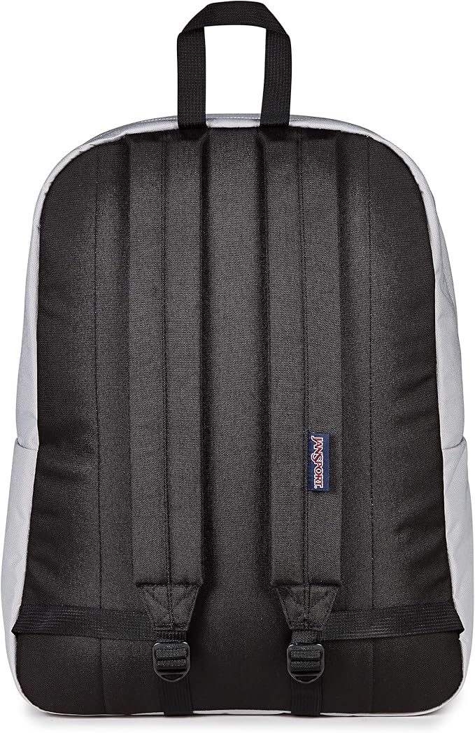 JanSport SuperBreak One Backpack - Durable, Lightweight Bag with 1 Main Compartment, Front Utility Pocket with Built-in Organizer, Premium Backpack, Grounded Grey