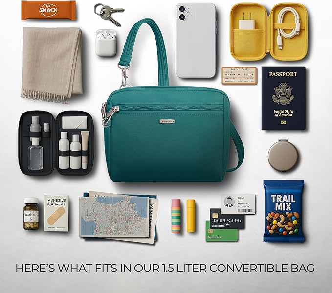 Travelon Anti-Theft Classic Convertible Crossbody & Waist Pack