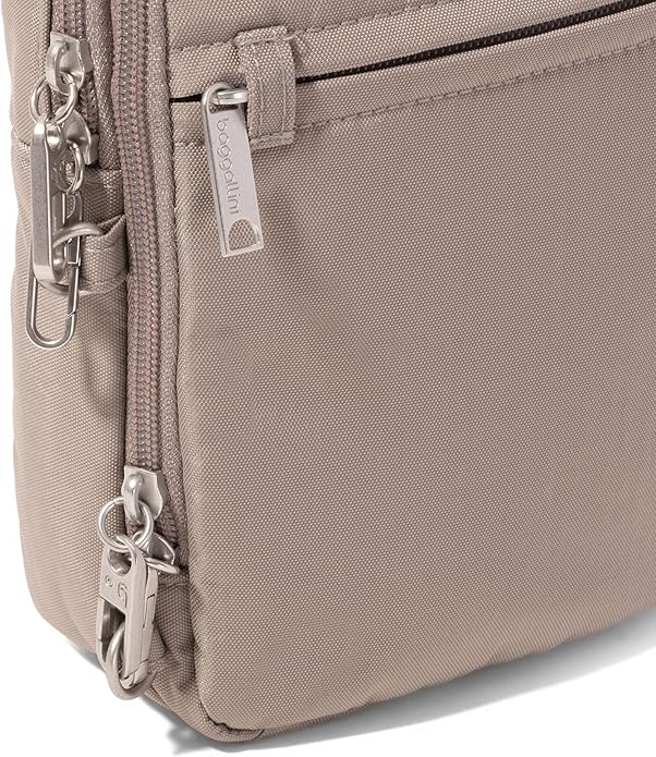 Baggallini Securtex® Anti-theft Mini Everything Crossbody Bag, 6.3"x8.25" Rfid, Locking Zippers & Cut-resistant Strap