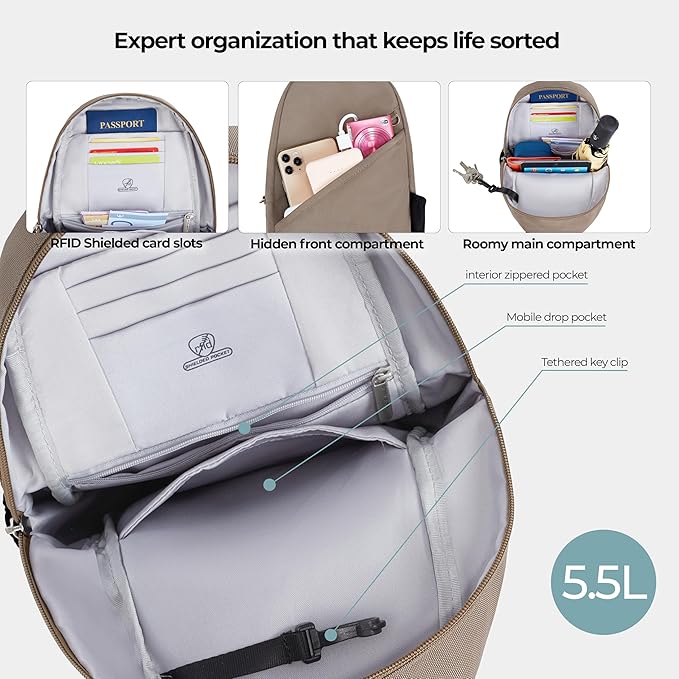 Travelon Anti-Theft Classic Sling Bag