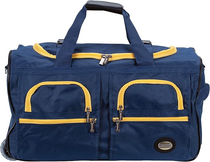 Rockland Rolling Duffel Bag, Black, 22"