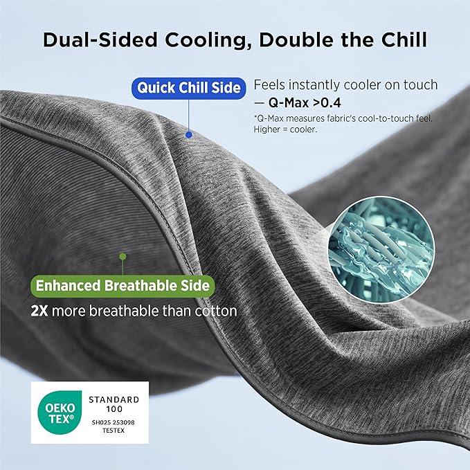 Bedsure Summer Cooling Blanket King Size, Lightweight Cold Blankets for Sleeping, Ice Cool Thin Bed Top Arc-Chill Summer Bedding for Hot Sleepers Night Sweats with Rayon Derived from Bamboo, 108x90