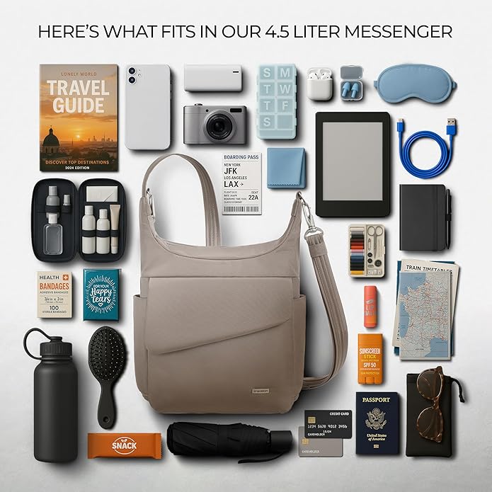Travelon Anti-Theft Classic Messenger Bag