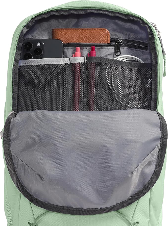 The North Face Women's Jester Everyday Laptop Backpack - Commuter Travel Bag, Laptop Sleeve, Water-Repellent, Misty Sage-NPF, One Size