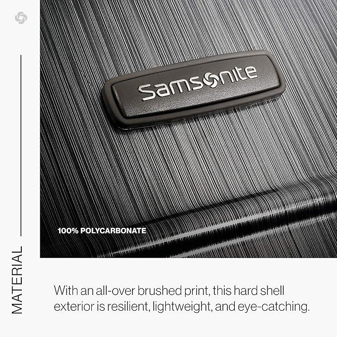 Samsonite Winfield 2 Hardside Expandable Luggage with Spinner Wheels, Brushed Anthracite, 2-Piece Set (20/24)