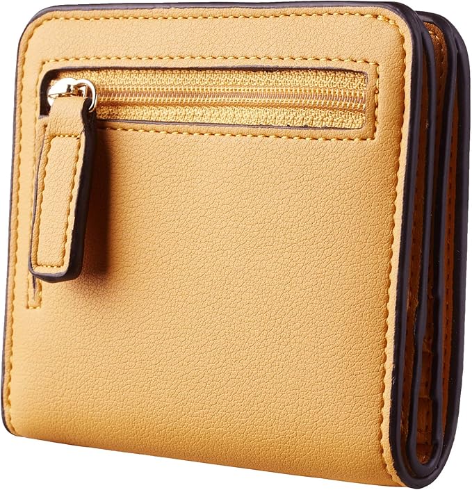 Toughergun Women’s Small Slim Leather Wallet with RFID Protection, Compact Bifold Mini Purse with Clear ID Window