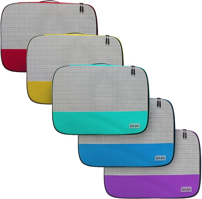 Large Packing Cubes for Travel - 5pc Packing Cubes for Suitcases - Lightweight Luggage Organizer Bags (Non-Compression)