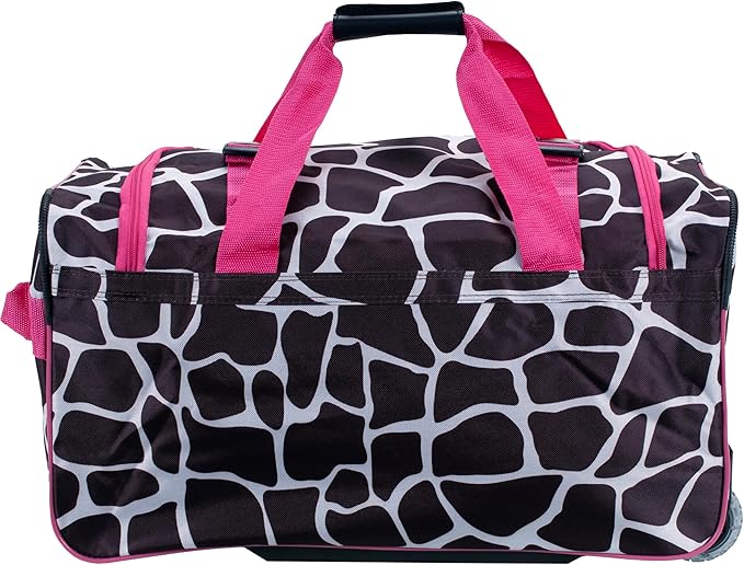Rockland Rolling Duffel Bag, Black, 22"