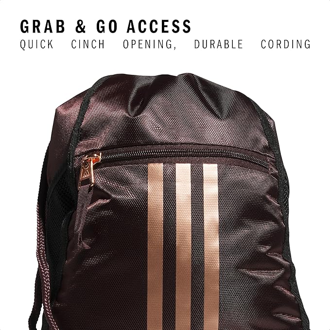 adidas Alliance Sackpack – Drawstring Backpack for Sports, Small Gym Bag