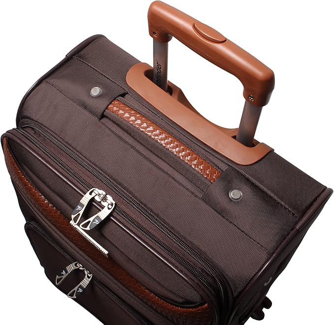 Pathfinder 24 Inch Luggage with Spinner Wheels Softside Expandable Medium Suitcase