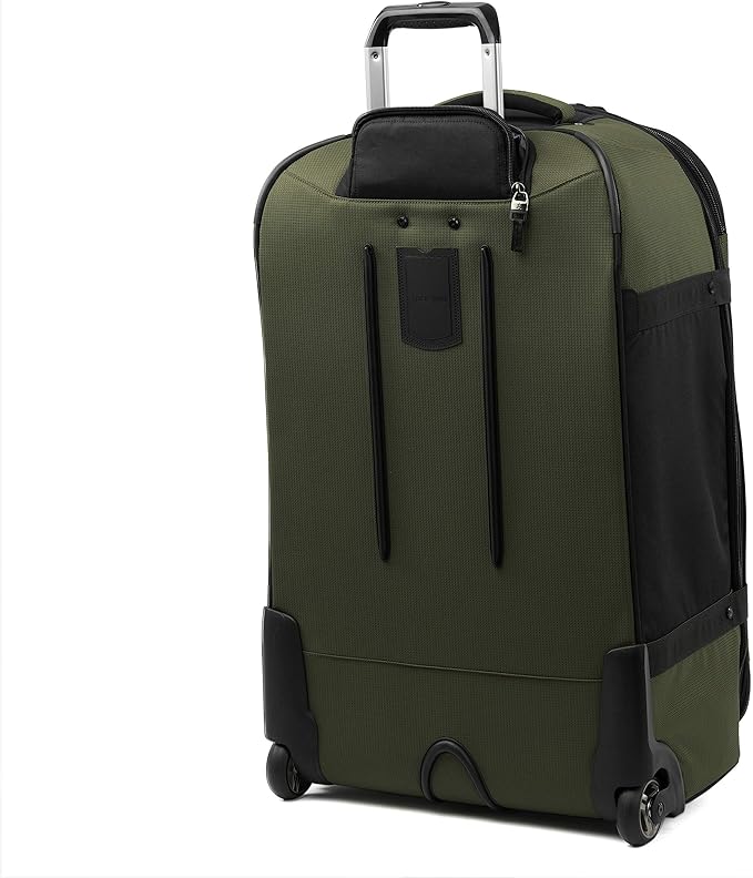 Travelpro Unisex-Adult Bold Softside Expandable Rollaboard Upright Luggage, Olive/Black, Checked-Large 28-Inch