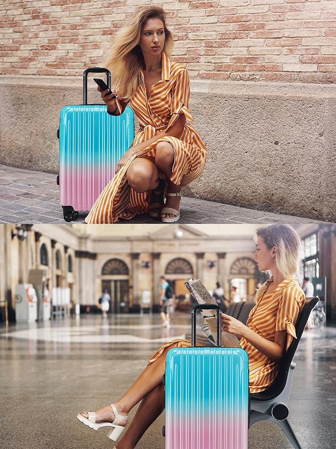 27 inch Luggage - Airline Approved Suitcases with Spinner Wheels, Built-In TSA Lock，Hard Shell Expandable Suitcases