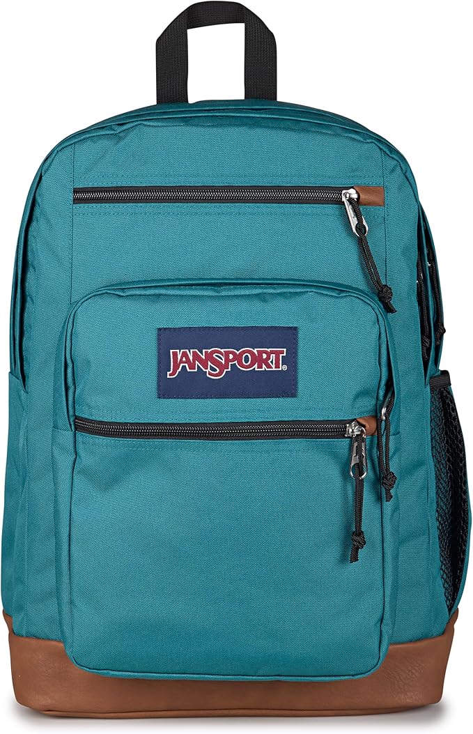 JanSport Cool Backpack with 15-inch Laptop Sleeve, Large Computer Bag Rucksack with 2 Compartments, Ergonomic Straps, Emerald Pool