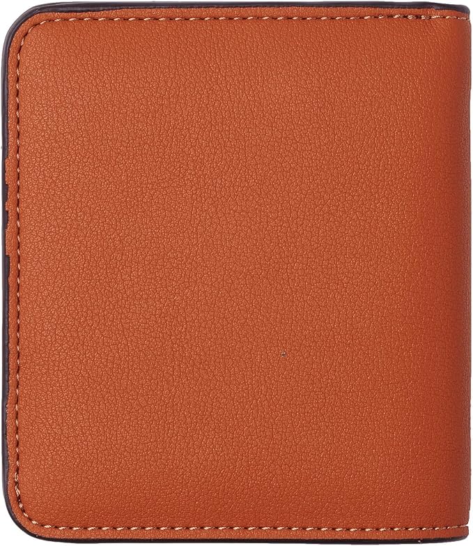 Toughergun Women’s Small Slim Leather Wallet with RFID Protection, Compact Bifold Mini Purse with Clear ID Window