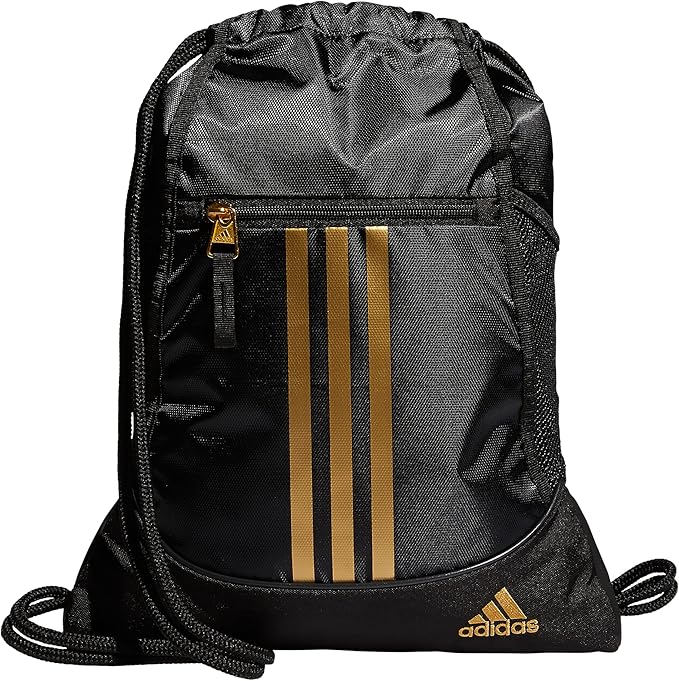 adidas Alliance Sackpack – Drawstring Backpack for Sports, Small Gym Bag