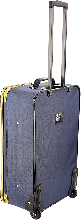 Rockland Journey Softside Upright Luggage Set, Expandable, Navy, 4-Piece (14/19/24/28)
