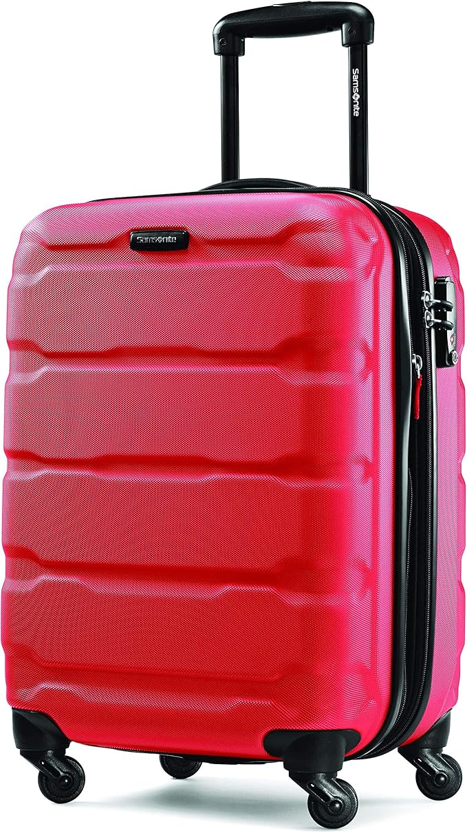 Samsonite Omni PC Hardside Expandable Luggage with Spinner Wheels, Carry-On 20-Inch, Red
