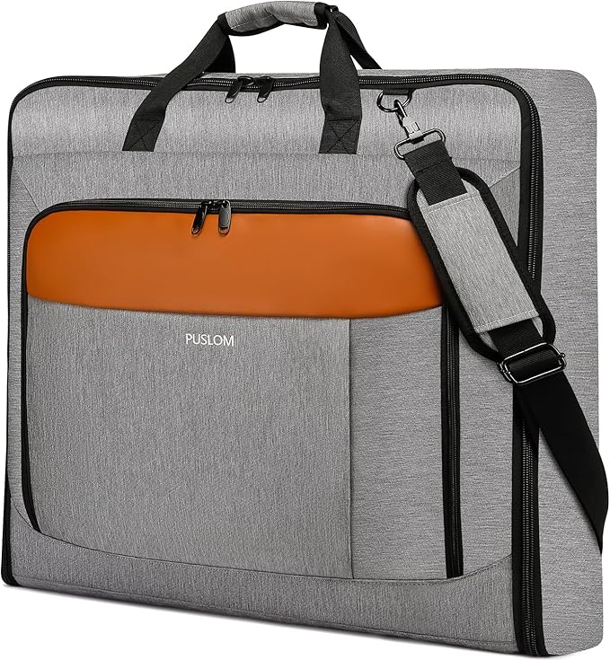 Garment Bag Travel Suit Bag Large 40-Inch Carry on Bag Up to 3 Suits,2 in 1 Hanging Luggage Bags, Fits 15.6Inch Laptop